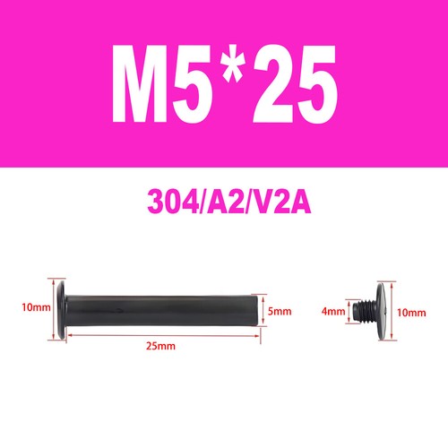 Edelstahl A2 V2A Möbelschrauben Hülsenschrauben Verbindungsschraube M4-M5 - Bild 40 von 50