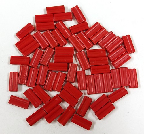 Vintage Fischertechnik 31060 Connector 15 Red 60pcs Parts Spares 1975 - Picture 2 of 2
