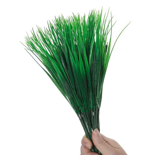 Artificial Wheat Fake Tall Grass - 12 Bundles Outdoor Plants Greenery Flowers US - Picture 7 of 10