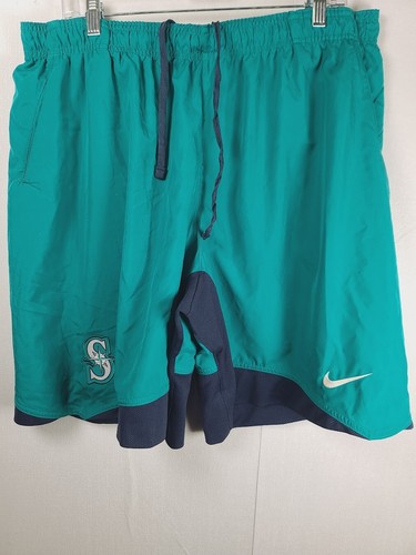 Nike Herren türkis Dri-Fit MLB authentisch Seattle Mariners Sportshorts Größe XXL - Bild 2 von 10