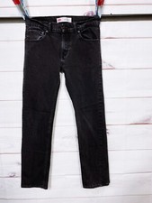 Levi's 511 Slim Boys Denim Jeans Size 18 Regular Black 5 Pockets