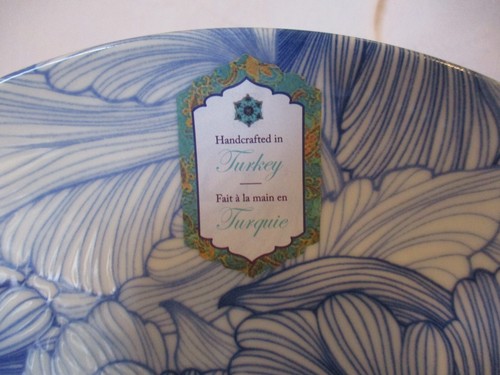 Juego de 4 Platos de Cena Intesa Home 10 1/2" Azul Loto Floral Turco - Imagen 3 de 6