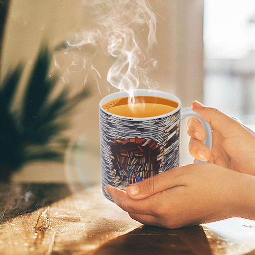 Creative Mug 3D Vision Bookshelf Mug for Book Lover Ceramic Mug Best Xmas GiftVP - Picture 11 of 16