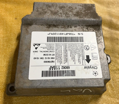 12 2012 DODGE CARAVAN Restraint Control Module 68062118AF OEM FREE SHIP B19 - Picture 3 of 6