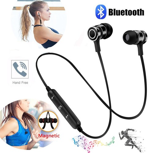 D-35 Bluetooth v4.2 Metal Magnetic Sports In-ear Earphones Black - Local Seller - Picture 11 of 12