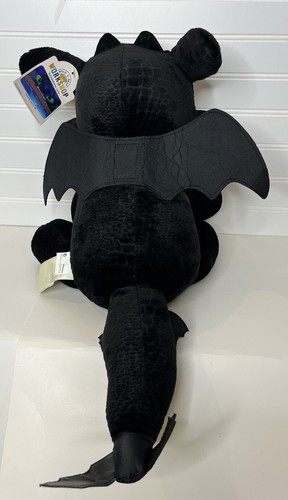 Build A Bear Toothless How To Train Your Dragon Black Plush Toy 14" Wings Tags - Picture 3 of 8