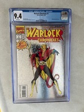 Warlock Chronicles #1 CGC 9.4 WP 1993 Embossed prism foil Cover Raney & Williams