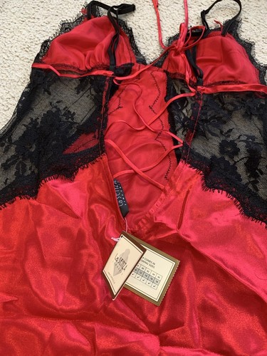 La Senza red lace chemise NEW beautiful 8 , XS - Picture 10 of 12