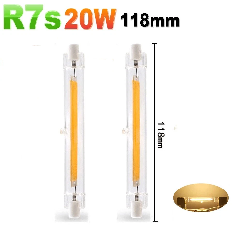 118mm 20W R7S LED Bulb Ended Flood Light 360°Beam Angle Landscape |