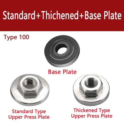 Type 100 Angle Grinder Plate Accessories Hex Flange Grinder Nut Kit A2 Stainless - Picture 15 of 18