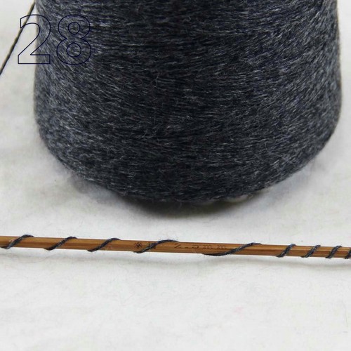 Lot of 1 cone 100g Luxurious Mongolian Pure Cashmere Knitting Yarn Dark Gray - Picture 6 of 17