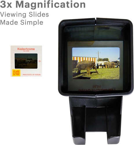 35mm Slide and Film Viewer - 3X Magnification with LED Light - Portable Design - Picture 4 of 11