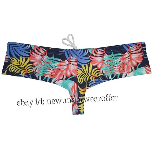 Men Cheeky Boxer Briefs Bikini Swimwear Brazilain Cut Swimming Short Pouch Tangs - Picture 17 of 48