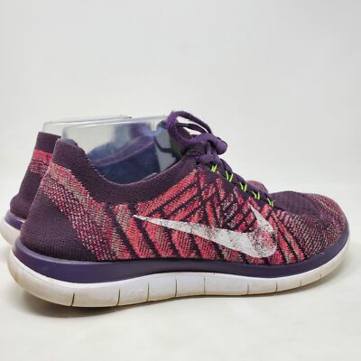 Nike Womens 717076-502 Running Athletic Lace Up Purple Shoes