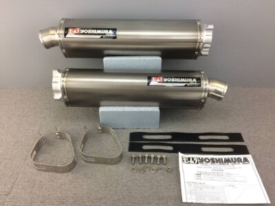 YOSHIMURA Tri-Oval マフラー GSX1300R用 Slip-On Tri-Ovalサイクロン 2本出し 2エンド EXPORT SPEC 政府