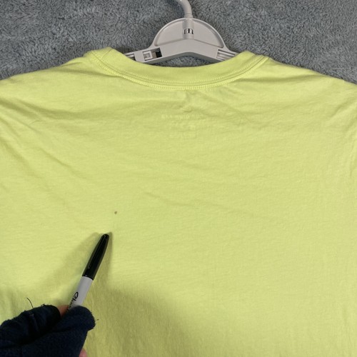 Camiseta Nike Hombre Grande Apagada Amarilla Just Do It Center Logo Grande Camiseta Algodón - Imagen 8 de 10