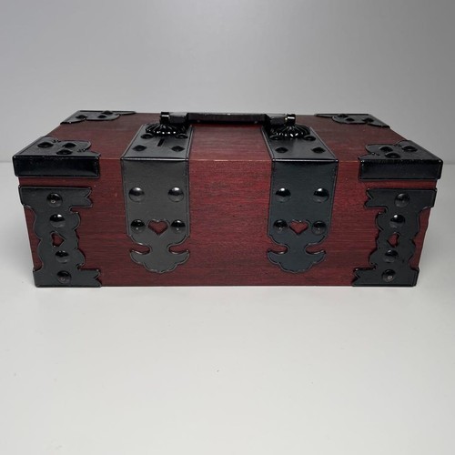 Japanese Antique Chest of 1000 Ryo Showa Retro With lock Good condition Damaged - Picture 2 of 11