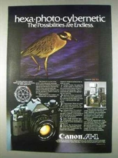 1982 Canon A-1 Camera Ad - Hexa-Photo-Cybernetic