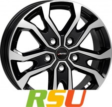Autec Typ KS - Kiso schwarz poliert 7x17" ET62 LK5 118 ML 71.1 Alufelgen 17 Zoll