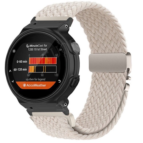 Correa de reloj de nailon trenzado para Garmin Forerunner 220 235 620 630 735 S6 S20 correa - Imagen 49 de 64