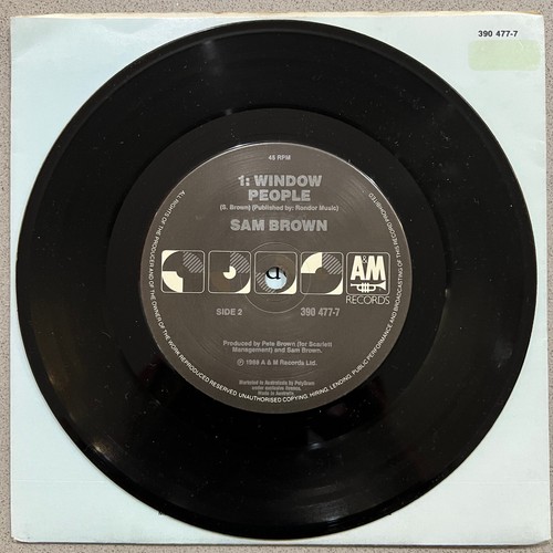 Vinyl Record 7" 45 - Sam Brown: With A Little Love + Window People - 1990 - Picture 6 of 6