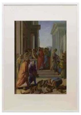 Eustache Le Sueur Saint Paul Preaching At Ephesus A3 A4 Framed Print Picture