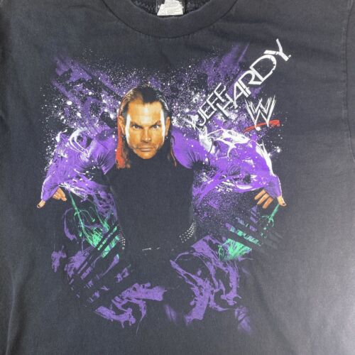 2009 WWE Jeff Hardy T-shirt Youth Size Large Double Sided Excellent Condition - Picture 4 of 17
