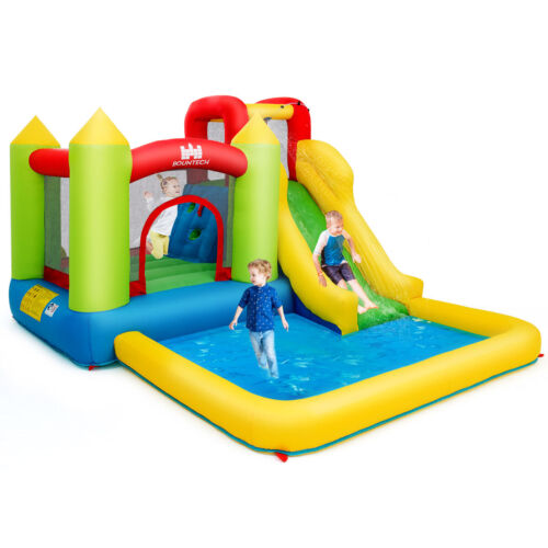 Casa de rebote inflable al aire libre BOUNTECH tobogán de agua salto escalada mejor piscina de chapoteo - Imagen 5 de 6