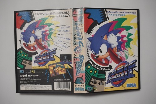 Sega Mega Drive Sonic Spinball boxed + Reg Japan MD game US Seller - Picture 2 of 4