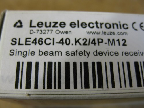 Leuze SLE46CI-40.K2/4P-M12 Ricevitore Dispositivo di Sicurezza Singolo Fascio 50121921 Sensore - Foto 2 di 6