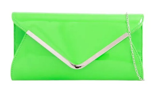 Women's Patent Leather Clutch bag Handbag Evening Party Envelope wedding prom - Picture 11 of 15