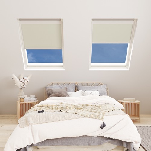 WHITE FRAME BLACKOUT SKYLIGHT BLINDS FOR VELUX WINDOWS WITH CK FK MK PK CODES - Picture 14 of 26