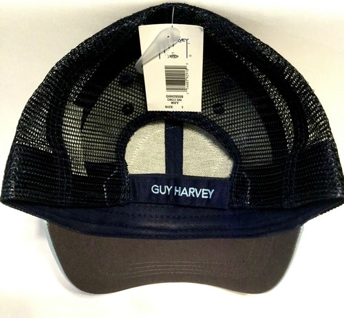RARE NEW w/ TAGS GUY HARVEY SWORDFISH HAT Red White & Blue Adjustable Strapback - Picture 5 of 6