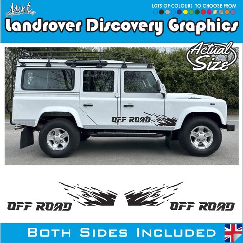 LANDROVER Defender 110 4x4 Off Road LWB Stripes Decals Stickers Graphics 011 - Picture 1 of 5