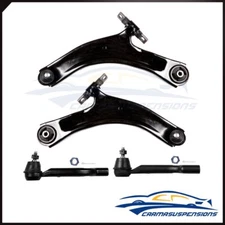 4 Piece Steering & Suspension Kit Control Arms w/ Ball Joints Outer Tie Rod Ends