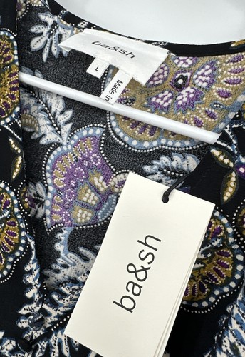 Abito Ba&Sh nuovo stampa floreale taglia 3 (large) floreale mini nuovo con etichette $298 - Foto 4 di 7