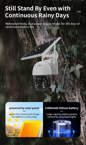 Solar Panel: Compatible with Wireless Outdoor Security Camera - Picture 12 of 15