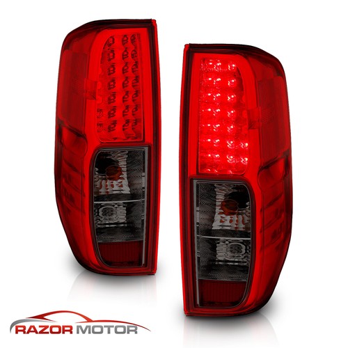 Par de luces traseras LED de humo rojo para Frontier 2005-2021 - Imagen 2 de 10