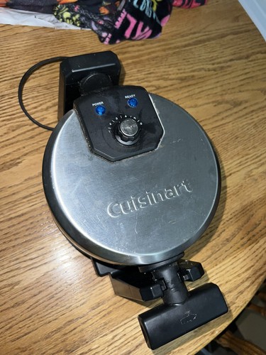 Cuisinart Waffle Maker Waf-f10 Stainless Tested Works Flip Turn Rotating - Picture 2 of 7