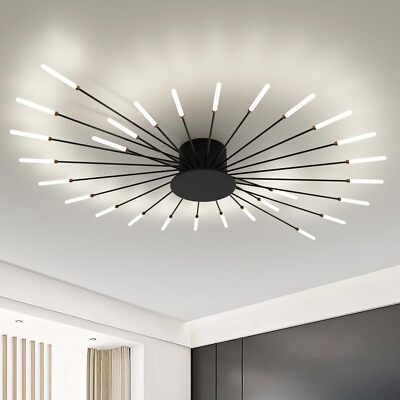 Fashion Metal Firework Ceiling Lamp with Plug-in LED Source Study Room Lighting