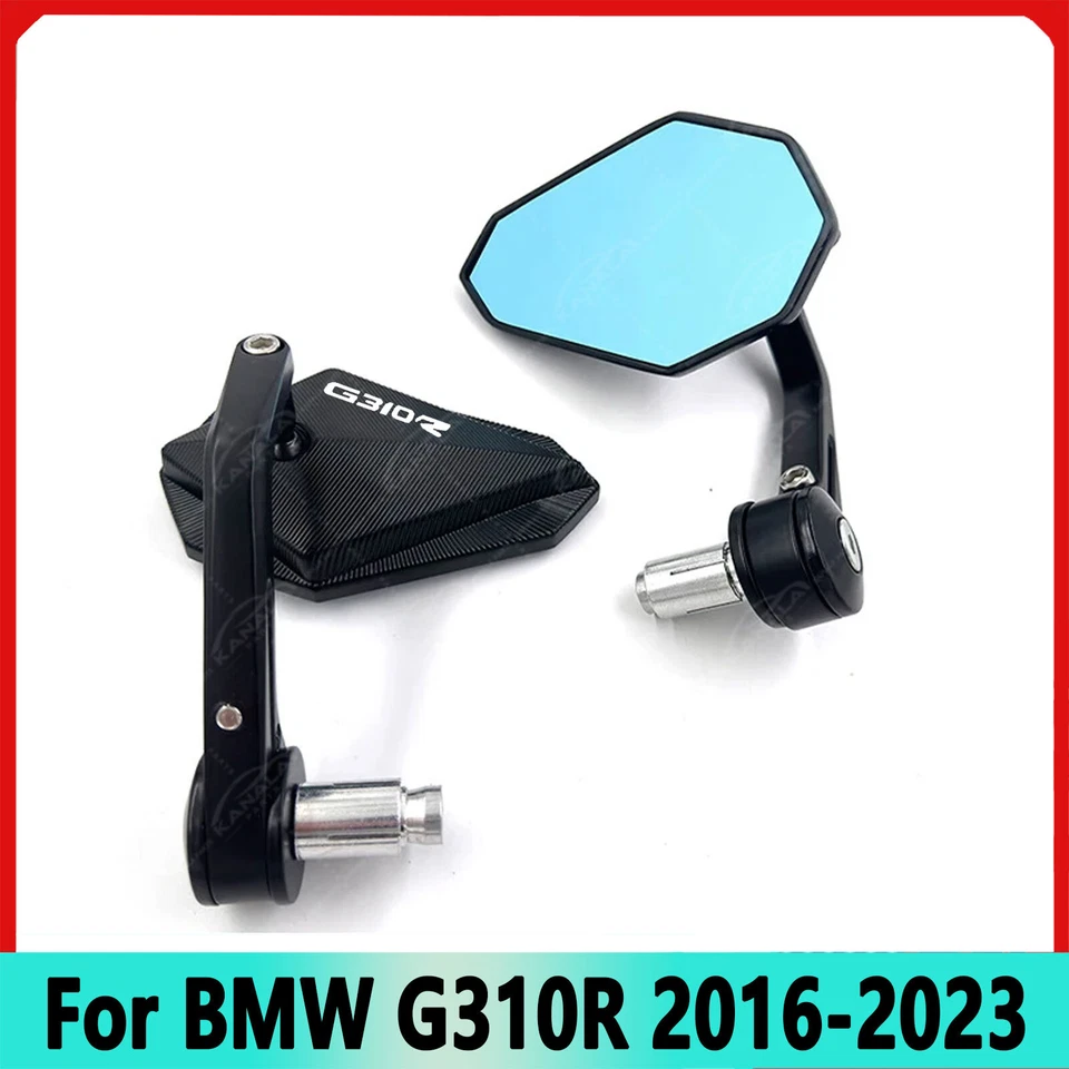 For BMW G310R 2016-2023 Motorcycle CNC Handle Bar End Mirrors Rearview New Foto 2 de 4