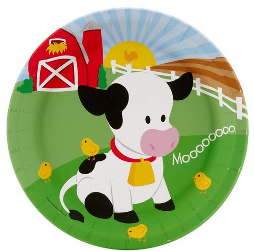 BARNYARD FARM Geburtstag Party Set für 8 Gäste Teller Servietten Tassen Tischdecke - Bild 2 von 7