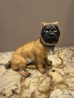 vintage Antique ceramic boxer dog Signed By Artist