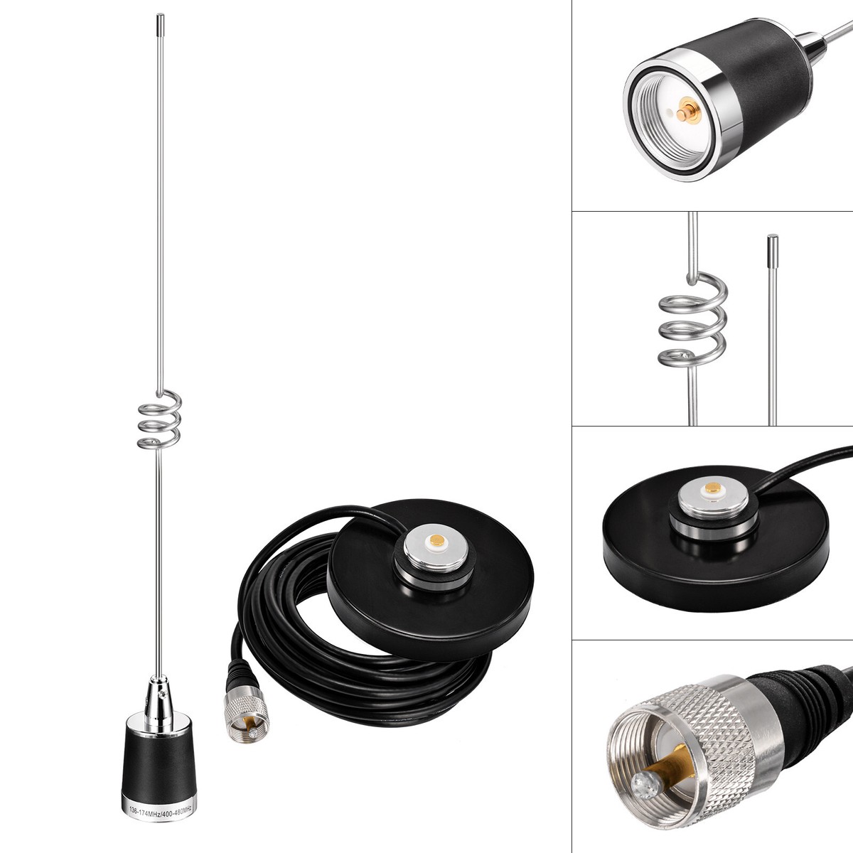 Dual Band VHF UHF 136-174MHz 400-470MHz Mobile Radio Antenna Dual Band VHF UHF 136-174MHz 400-470MHz Mobile Radio Antenna