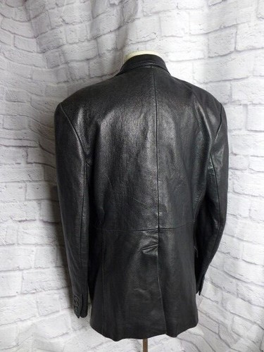 Stephen SPROUSE Peak Lapel Leather Double Breasted Jacket - Picture 8 of 8