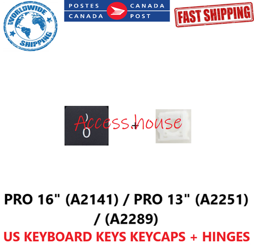 New US Keyboard Keys Keycaps Clips Hinges for Macbook Pro A2141 / A2251 / A2289 - Afbeelding 28 van 134