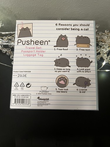 Pusheen Bundle Travel Set, Sleep Mask & Tumbler - Picture 3 of 12