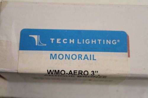 TECH LIGHTING 700WMOAE3 Aero 3" Antique Bronze Monorail Head, no box - Picture 2 of 22