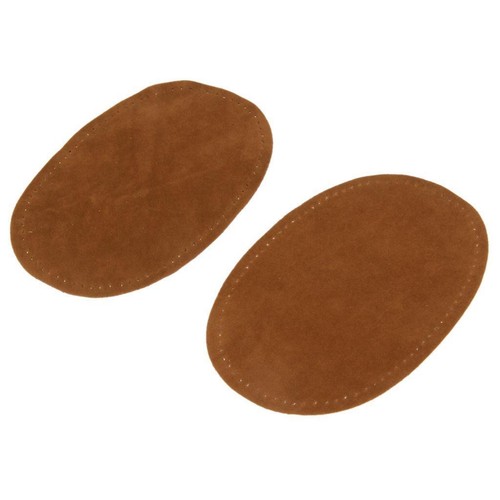 2 Colors Pairs Sew-On Suede Oval Elbow Knee Patches for Sweater Pants Repair - Picture 3 of 4