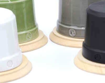 Scatola Di Derivazione In Porcellana Vintage - Verde Lucido, Ø75mm, Per Cavo Tessile, Stile Belle Époque - Foto 14